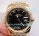 Replica Rolex Datejust Black Roman Face Gold Case Watch (7)_th.jpg